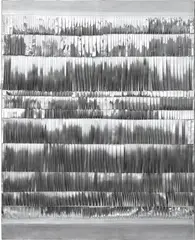 Heinz Mack, Lamellen-Relief, 1961, aluminium on panel