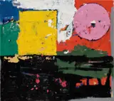 Joe Bradley, Day Rite, 2018, oil on canvas