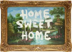 Banksy, Home Sweet Home, 2006, Modified oil on canvas, in artist's frame