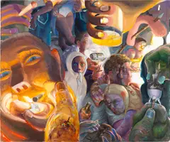 Danica Lundy, Bonefire, 2017, oil on canvas
