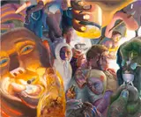 Danica Lundy, Bonefire, 2017, oil on canvas
