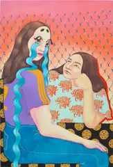 Zoé Blue M., Crying Over Me, 2019, acrylic on canvas