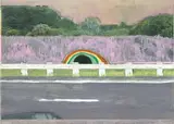 Peter Doig, Untitled (HIGH-WAY 3), 1999, oil and acrylic on photographic print laid down on paper