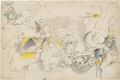 Arshile Gorky, Untitled, 1943, graphite and crayon on paper