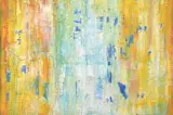 Sassan Behnam-Bakhtiar, Age of Energy, 2023, oil, acrylic and ground semi-precious stones on canvas