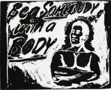 BE A SOMEBODY WITH A BODY by Andy Warhol, 1985, synthetic polymer and silkscreen ink on canvas, sold Mar 2023