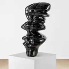 By All Means by Tony Cragg, 2006, black diabas stone, sold Mar 2023