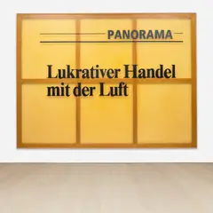 Sigmar Polke, Panorama - Lukrativer Handel Mit Der Luft, 1997, polyester resin on polyester fabric