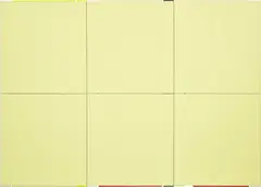 Imi Knoebel, Monochrome Gelb, 2004, acrylic on aluminium