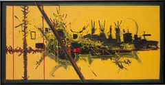 Villehardouin by Georges Mathieu, 1970, oil on canvas, sold Mar 2023