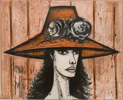 Bernard Buffet, Rita, 1960, oil on canvas