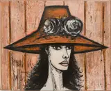 Bernard Buffet, Rita, 1960, oil on canvas