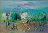 Jean Dufy, Paris, Avenue du bois, oil on canvas