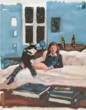 Karyn Lyons, THE STARRY NIGHT, 2020, oil on vellum