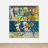Jessie Makinson, Fluffy Whistle, 2017, oil on canvas