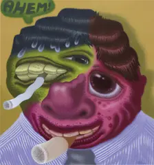 Peter Saul, Ahem!, 2000, oil and acrylic on canvas