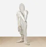 Thomas Houseago, Woman, 2007, graphite on Tuf-Cal, hemp and iron rebar