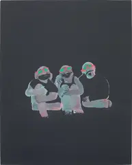 Tala Madani, Viewing Party, 2016, oil on canvas