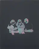 Tala Madani, Viewing Party, 2016, oil on canvas