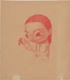 Roby Dwi Antono, It’s Over now, 2021, coloured pencil on cardboard