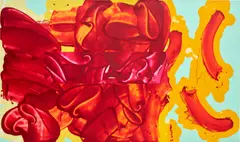 David Reed, #439, 1998-1999, oil and alkyd on canvas