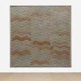 Philip Taaffe, Overtone, 1983, lino print collage and acrylic on paper on canvas