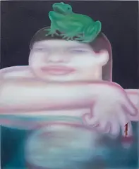 Vanity by George Rouy, 2018, acrylic on canvas, sold Jul 2023