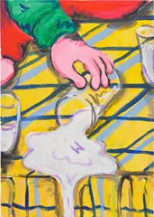 Olivia Sterling, SHOVE, 2021, acrylic on linen
