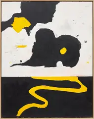 Untitled by Harold Ancart, 2017, oilstick and graphite on paper laid down on panel, in artist's frame, sold Jul 2023