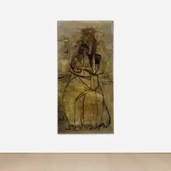 George Condo, Visitation, 1992, oil on canvas