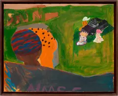 Walter Price, Sun ra, 2016, acrylic on canvas, in artist's frame