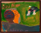 Walter Price, Sun ra, 2016, acrylic on canvas, in artist's frame