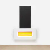 Peter Halley, Cell Over Horizontal Prison, 2004, acrylic, fluorescent acrylic and Roll-a-Tex on canvas