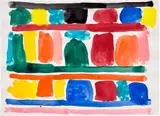 Stanley Whitney, Untitled, 2018, gouache on paper