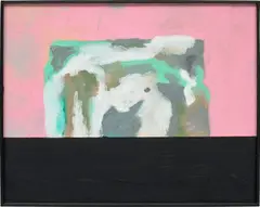 Untitled by Harold Ancart, 2018, oilstick and graphite on panel, in artist's frame, sold Jul 2023