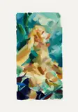 Flora Yukhnovich, Study, 2019, oil on paper