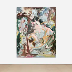 Eleanor Johnson, Her World; The Land Beneath the Waves, 2021, oil and acrylic on canvas