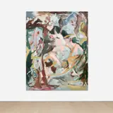 Eleanor Johnson, Her World; The Land Beneath the Waves, 2021, oil and acrylic on canvas