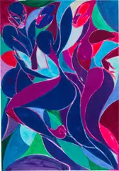 Figure Study 1 by Tunji Adeniyi-Jones, 2020, watercolour and ink on paper, sold Jul 2023