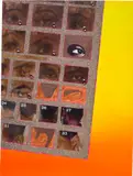 Devan Shimoyama, Walk-ins Welcome, 2018, oil, canvas paper collage, rhinestones, glitter and Flashe on canvas mounted on panel