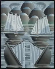Untitled by Laurens Legiers, 2020, oil on canvas, in artist's frame, sold Jul 2023