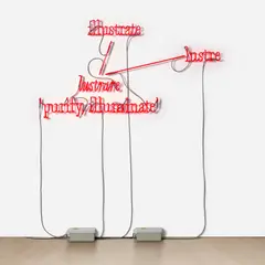 Joseph Kosuth, ‘W.F.T. #1E’ [Ruby Red], 2008, Ruby red neon mounted directly on the wall
