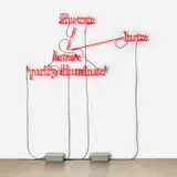 Joseph Kosuth, ‘W.F.T. #1E’ [Ruby Red]