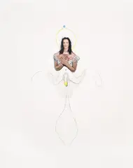 Painting Study 7 by Mike Kelley, 2005–08, graphite, pen and paper collage on paper, offered Jul 2023