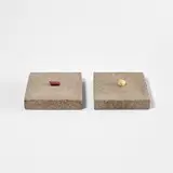 Carl Andre, Two Blocks and Stones (from 144 Blocks and Stones for Robert Smithson)