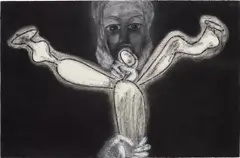 Francesco Clemente, Yes, 1989, pastel on paper