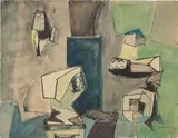 Jean Hélion, Untitled, 1937, watercolour, gouache and ink on paper