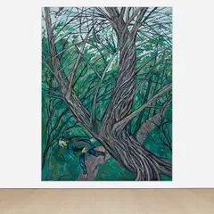 Maxim Kantor, The Cedar and Man, 2019-23, oil on canvas