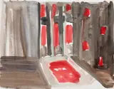 Günther Förg, Untitled, 2004, watercolour on paper