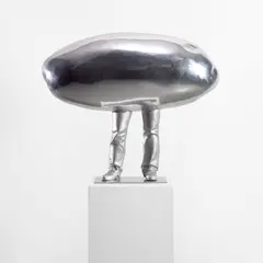 Hypnosis by Erwin Wurm, 2008, aluminium, sold Jul 2023